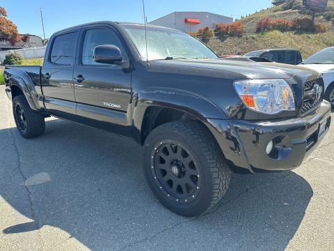 Black Toyota Tacoma PreRunner Double Cab.  Click to enlarge.