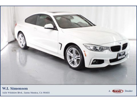 Alpine White BMW 4 Series 428i xDrive Coupe.  Click to enlarge.