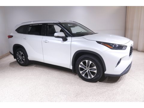 Wind Chill Pearl Toyota Highlander XLE AWD.  Click to enlarge.