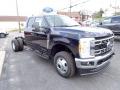Front 3/4 View of 2023 Ford F350 Super Duty XLT Crew Cab 4x4 Chassis #7