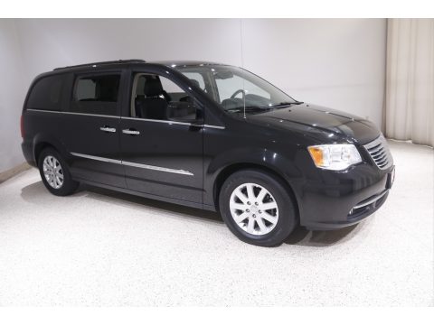 Brilliant Black Crystal Pearl Chrysler Town & Country Touring.  Click to enlarge.