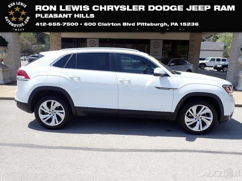 Pure White Volkswagen Atlas Cross Sport SEL 4Motion.  Click to enlarge.