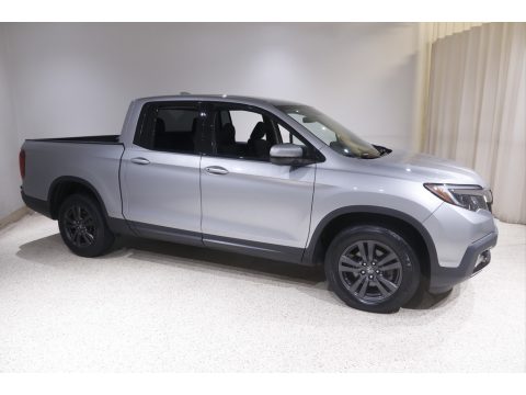 Lunar Silver Metallic Honda Ridgeline Sport AWD.  Click to enlarge.