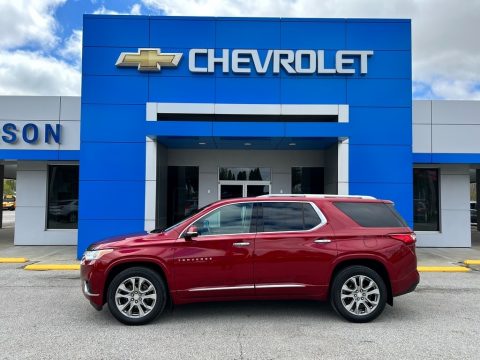 Cajun Red Tintcoat Chevrolet Traverse Premier.  Click to enlarge.