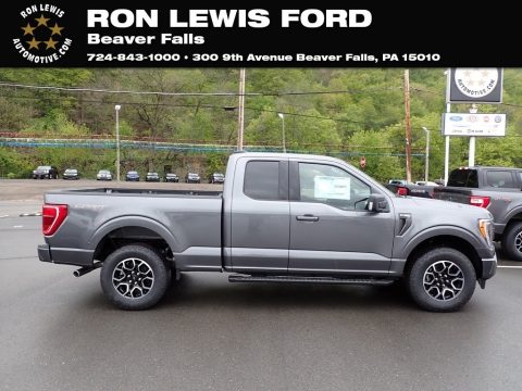 Carbonized Gray Metallic Ford F150 XLT SuperCab 4x4.  Click to enlarge.