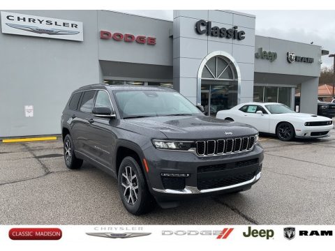 Baltic Gray Metallic Jeep Grand Cherokee L Limited 4x4.  Click to enlarge.