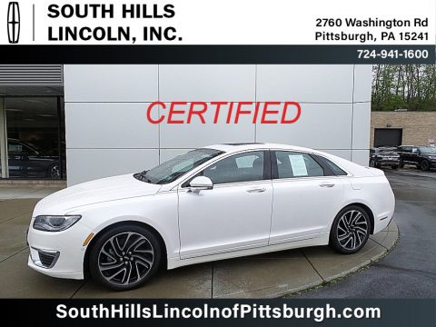 White Platinum Lincoln MKZ Reserve AWD.  Click to enlarge.