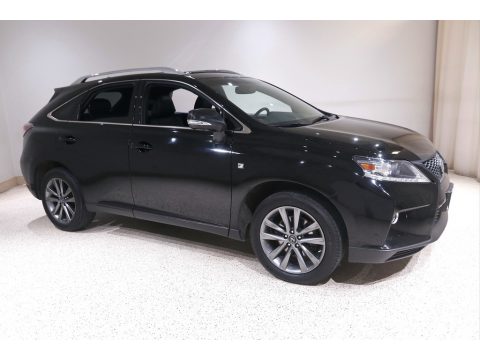 Obsidian Black Lexus RX 350 F Sport AWD.  Click to enlarge.