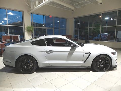 Avalanche Gray Ford Mustang Shelby GT350.  Click to enlarge.