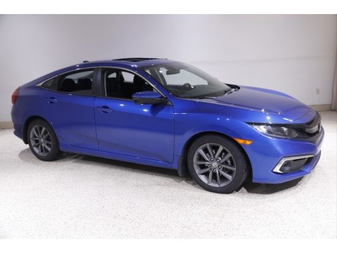 Aegean Blue Metallic Honda Civic EX Sedan.  Click to enlarge.