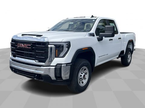 Summit White GMC Sierra 2500HD Pro Double Cab 4WD.  Click to enlarge.