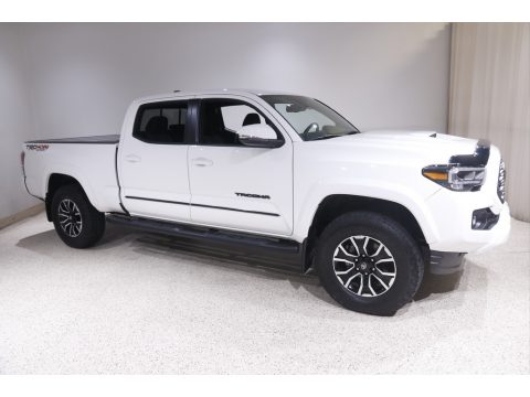Super White Toyota Tacoma SR5 Double Cab 4x4.  Click to enlarge.