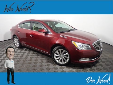 Crystal Red Tintcoat Buick LaCrosse Leather.  Click to enlarge.