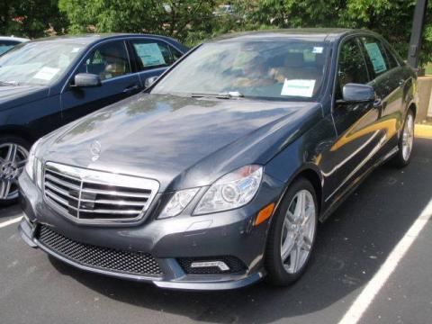 Steel Grey Metallic Mercedes-Benz E 550 Sedan.  Click to enlarge.