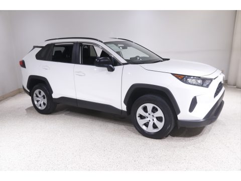 Super White Toyota RAV4 LE.  Click to enlarge.