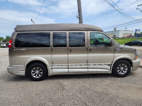 Brownstone Metallic Chevrolet Express 2500 Passenger Conversion Van.  Click to enlarge.