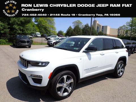 Bright White Jeep Grand Cherokee 4XE.  Click to enlarge.