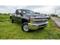 Front 3/4 View of 2018 Chevrolet Silverado 2500HD Work Truck Double Cab 4x4 #1