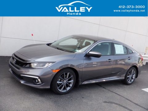 Modern Steel Metallic Honda Civic EX Sedan.  Click to enlarge.