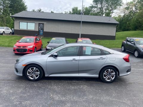 Lunar Silver Metallic Honda Civic LX Sedan.  Click to enlarge.