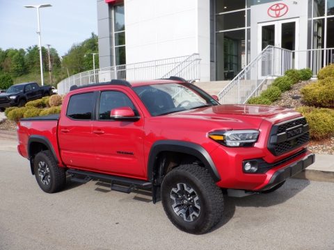 Barcelona Red Metallic Toyota Tacoma TRD Off Road Double Cab 4x4.  Click to enlarge.