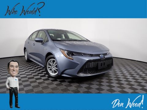 Celestite Gray Metallic Toyota Corolla Hybrid LE.  Click to enlarge.