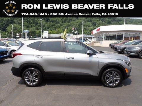 Steel Gray Kia Seltos S AWD.  Click to enlarge.