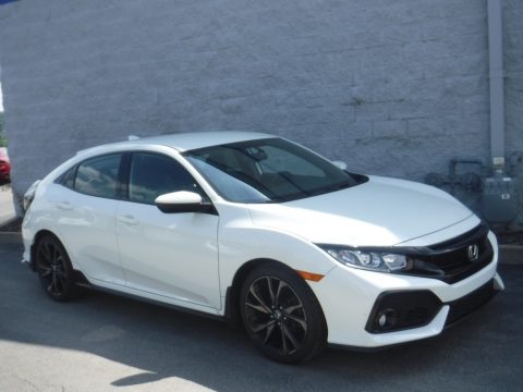 White Orchid Pearl Honda Civic Sport Hatchback.  Click to enlarge.