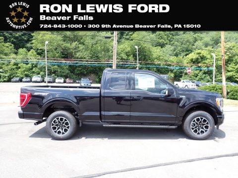 Agate Black Metallic Ford F150 XLT SuperCab 4x4.  Click to enlarge.
