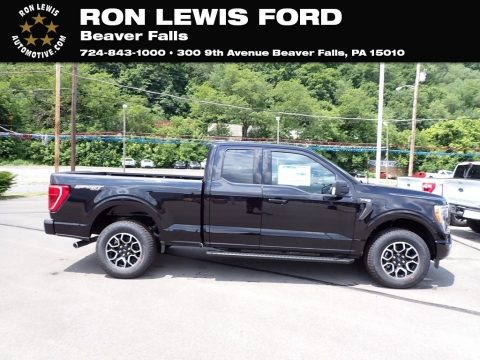 Agate Black Metallic Ford F150 XLT SuperCab 4x4.  Click to enlarge.
