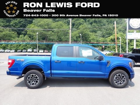 Atlas Blue Metallic Ford F150 XLT SuperCrew 4x4.  Click to enlarge.