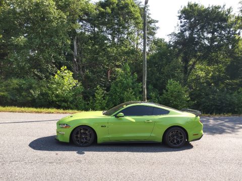 Grabber Lime Ford Mustang GT Premium Fastback.  Click to enlarge.