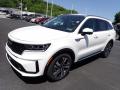 Front 3/4 View of 2023 Kia Sorento Hybrid SX Prestige AWD Hybrid #4