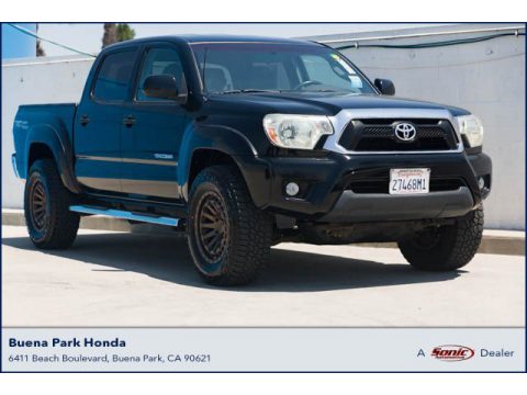 Black Toyota Tacoma Prerunner Double Cab.  Click to enlarge.