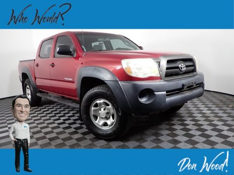 Impulse Red Pearl Toyota Tacoma V6 Double Cab 4x4.  Click to enlarge.