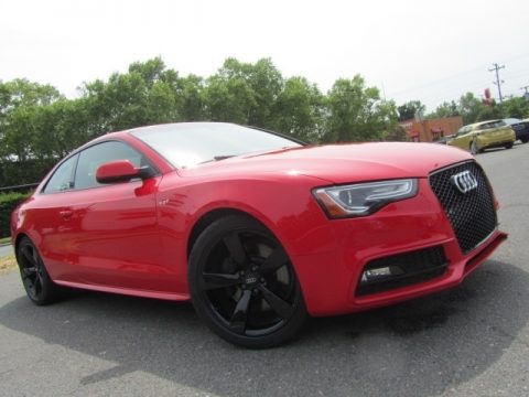 Misano Red Pearl Audi S5 Premium Plus quattro Coupe.  Click to enlarge.