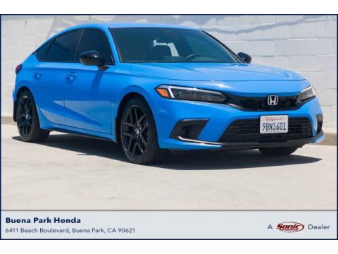 Boost Blue Metallic Honda Civic Sport Hatchback.  Click to enlarge.