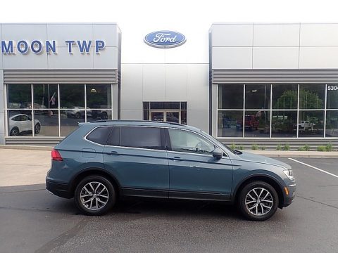 Stone Blue Metallic Volkswagen Tiguan SE 4MOTION.  Click to enlarge.