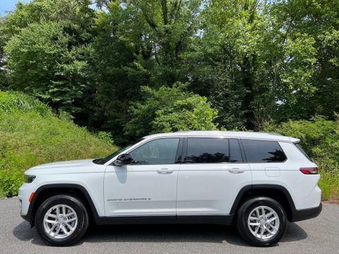 Bright White Jeep Grand Cherokee L Laredo 4x4.  Click to enlarge.