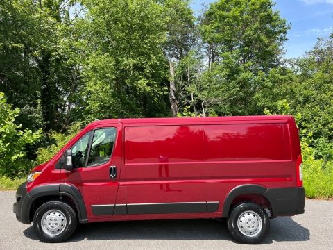 Deep Cherry Red Crystal Pearl Ram ProMaster 1500 Low Roof Cargo Van.  Click to enlarge.