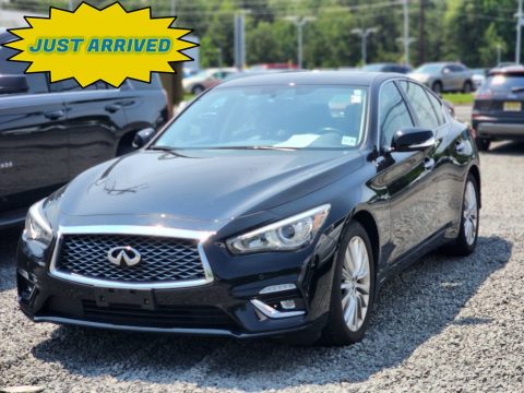 Black Obsidian Infiniti Q50 3.0t Luxe AWD.  Click to enlarge.