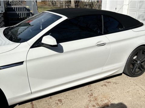 Alpine White BMW 6 Series 640i Convertible.  Click to enlarge.