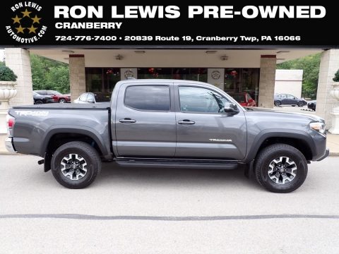 Magnetic Gray Metallic Toyota Tacoma TRD Off Road Double Cab 4x4.  Click to enlarge.