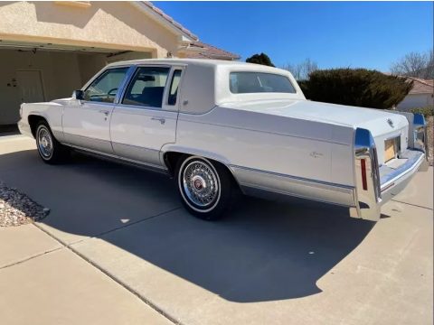 White Cadillac Brougham .  Click to enlarge.