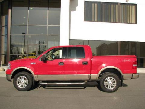 Bright Red Ford F150 Lariat SuperCrew 4x4.  Click to enlarge.