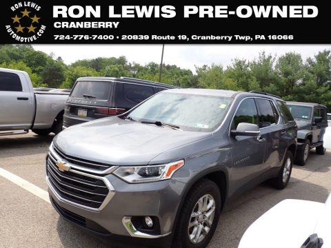 Satin Steel Metallic Chevrolet Traverse LT AWD.  Click to enlarge.