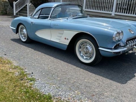 Horizon Blue Chevrolet Corvette Convertible Hard Top.  Click to enlarge.