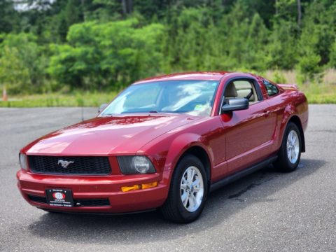 Dark Candy Apple Red Ford Mustang V6 Premium Coupe.  Click to enlarge.
