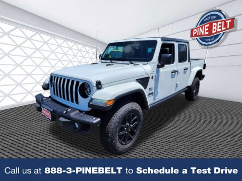 Bright White Jeep Gladiator Freedom Edition 4x4.  Click to enlarge.