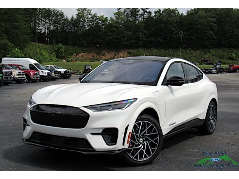 Star White Metallic Tri-Coat Ford Mustang Mach-E GT eAWD.  Click to enlarge.